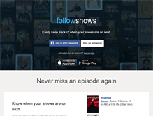 Tablet Screenshot of followshows.com